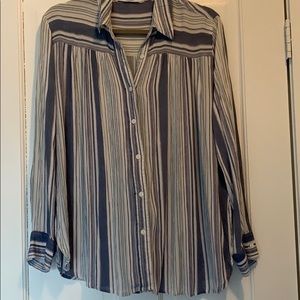 Vanilla Star Striped Button Up Shirt